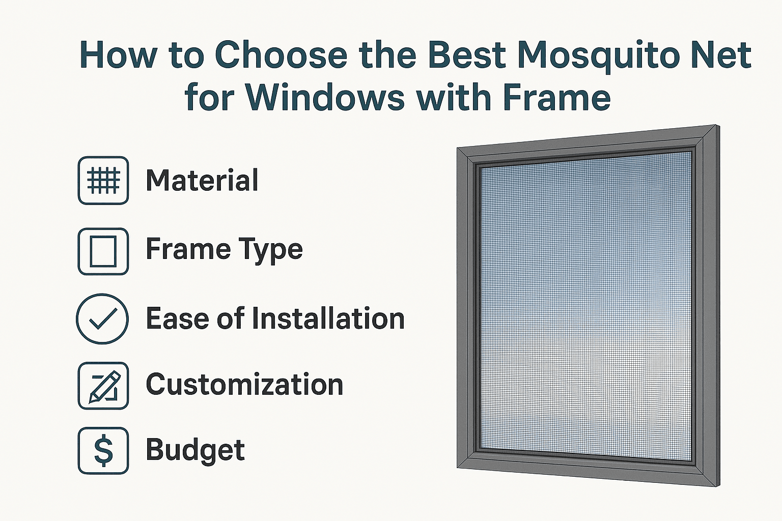 How to Choose the Best Mosquito Net for Windows with Frame 