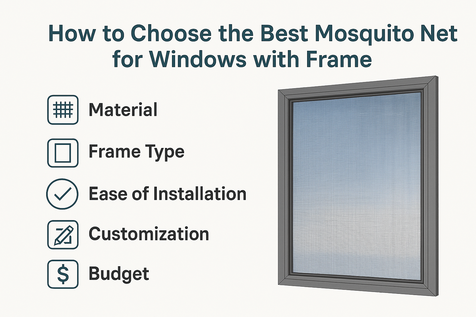 How to Choose the Best Mosquito Net for Windows with Frame 